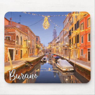 Breathtaking Island Of Burano, Italy Mouse Mat