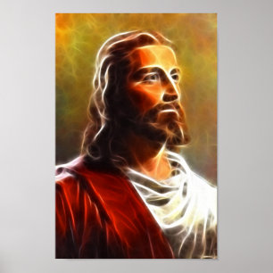 Breathtaking Jesus Portrait Poster