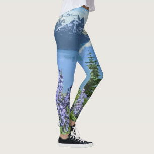 Breathtaking Lake Scenery Artwork Leggings