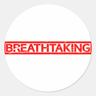Breathtaking Stamp Classic Round Sticker