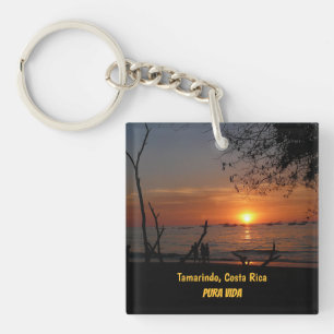 Breathtaking Tamarindo Sunset Key Ring