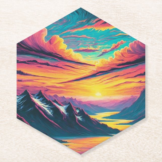 Breathtaking Views Paper Coaster (Front)