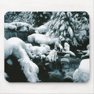 Breathtaking Winter Scene Mouse Mat