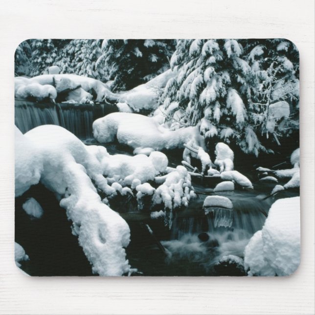 Breathtaking Winter Scene Mouse Mat (Front)