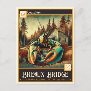 Breaux Bridge, Louisiana    Vintage Postcard