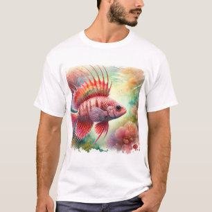 Breca Fish 190724AREF121 - Watercolor T-Shirt