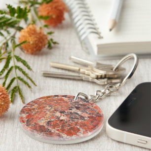 Brecciated Jasper Pattern Key Ring