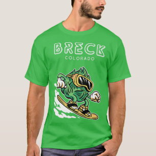 Breck Colorado Funny Snowboarding Beer Hops T-Shirt