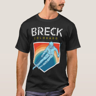 Breck Colorado USA Ski Resort BACK PRINT 2 T-Shirt