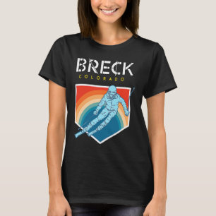 Breck Colorado USA Ski Resort BACK PRINT 2 T-Shirt