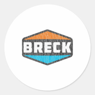 Breck Skiing Breckenridge Ski Colorado Snowboardin Classic Round Sticker