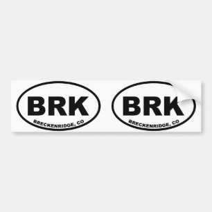 Breckenridge BRK Bumper Sticker