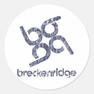 Breckenridge Classic Round Sticker