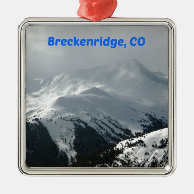 Breckenridge, CO Metal Tree Decoration (Front)