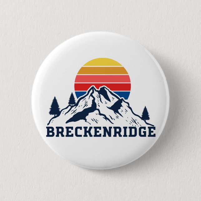 Breckenridge Colorado 6 Cm Round Badge (Front)