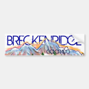 Breckenridge Colorado artistic mountain sticker