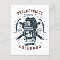 Breckenridge Colorado Backpack Gear Retro Travel