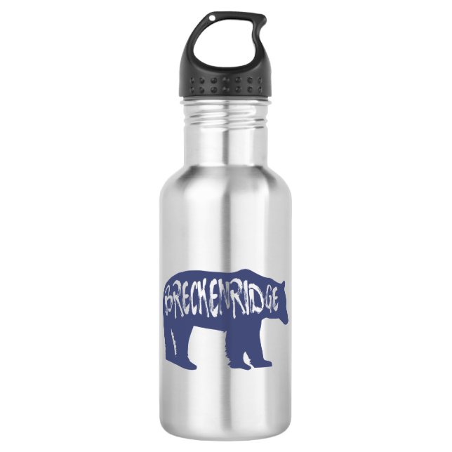 Breckenridge Colorado Bear 532 Ml Water Bottle (Front)
