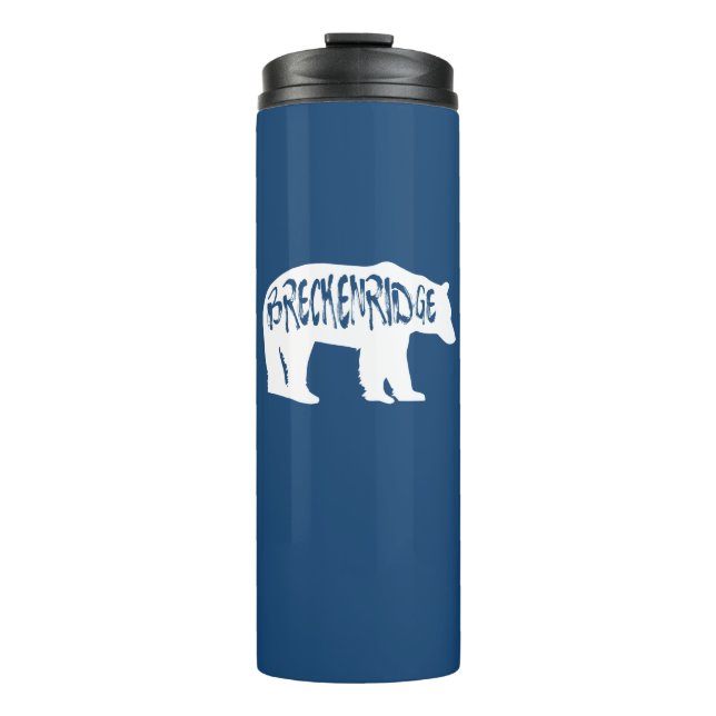 Breckenridge Colorado Bear Thermal Tumbler (Front)