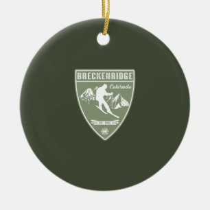 Breckenridge Colorado Ceramic Tree Decoration