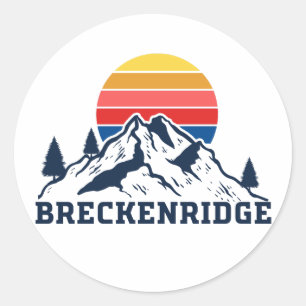 Breckenridge Colorado Classic Round Sticker