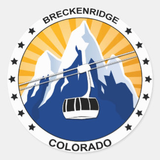 Breckenridge Colorado Classic Round Sticker