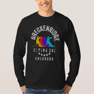 Breckenridge Colorado Cool Breck Co Skier & Snowbo T-Shirt