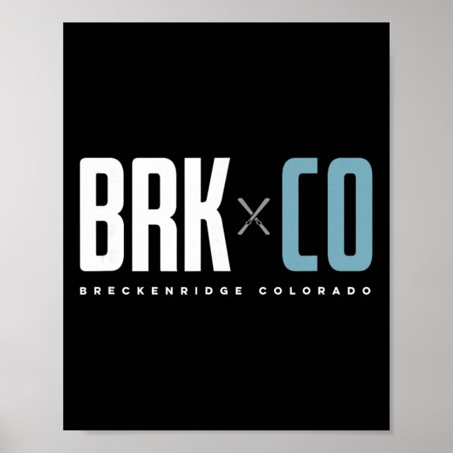 Breckenridge Colorado Graphic Ski  Poster (Front)
