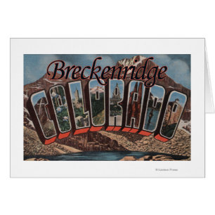 Breckenridge, Colorado - Large Letter Scenes