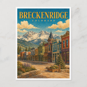 Breckenridge Colorado Main Street GeoSaga Postcard