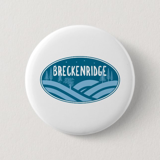 Breckenridge Colorado Outdoors 6 Cm Round Badge (Front)