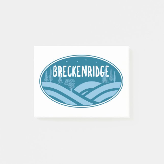 Breckenridge Colorado Outdoors Post-it Notes (Front)
