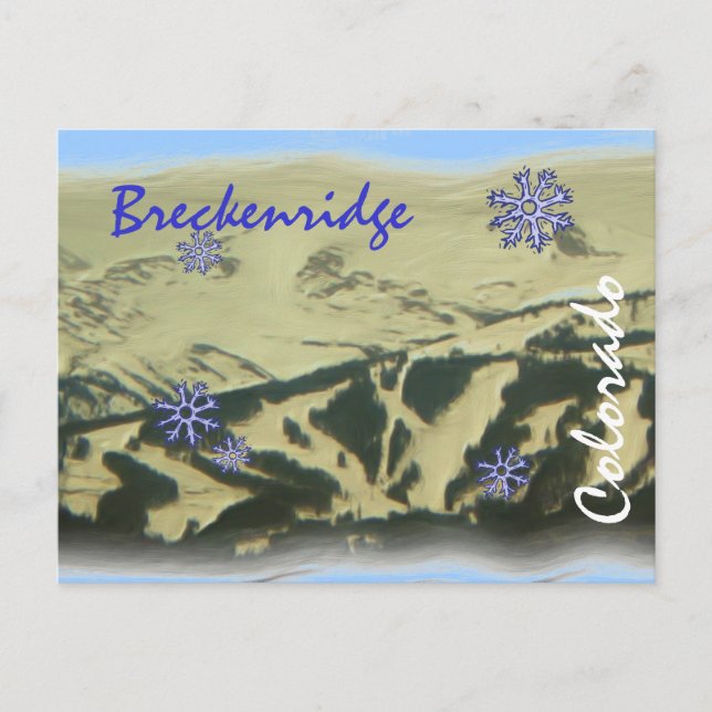 Breckenridge Colorado postcard (Front)