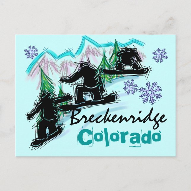Breckenridge Colorado postcard (Front)