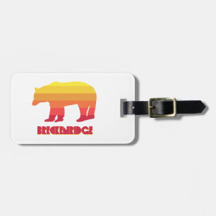 Breckenridge Colorado Rainbow Bear Luggage Tag