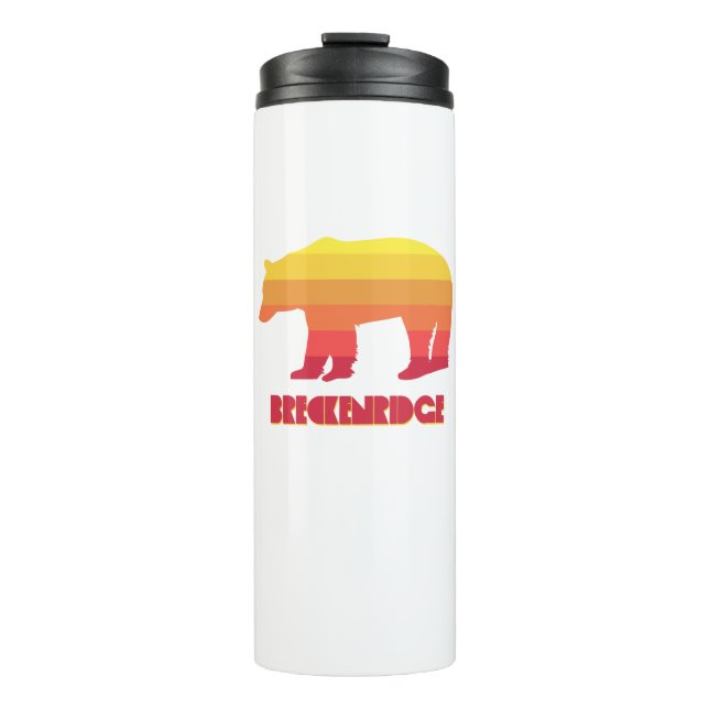 Breckenridge Colorado Rainbow Bear Thermal Tumbler (Front)