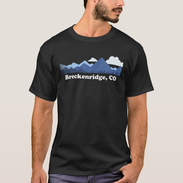 Breckenridge Colorado Rocky Mountains CO Souvenir T-Shirt (Front)