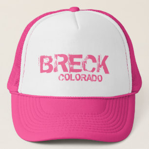 Breckenridge Colorado simple pink hat