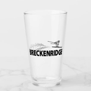 Breckenridge Colorado Ski Jumper Glass