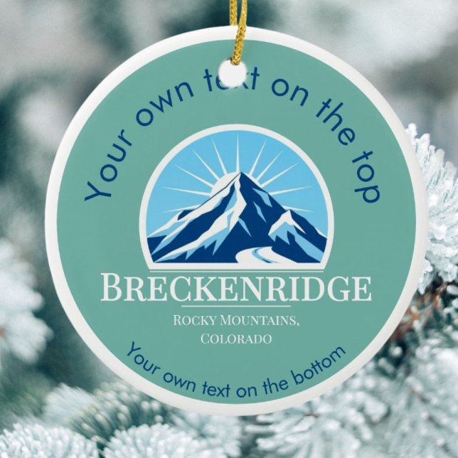Breckenridge Colorado ski medal christmas Ornament (Creator Uploaded)