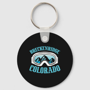 Breckenridge Colorado Ski Mountain Skiing Skier Key Ring