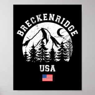 Breckenridge Colorado Ski Resort Alpine Skiing Ame Poster