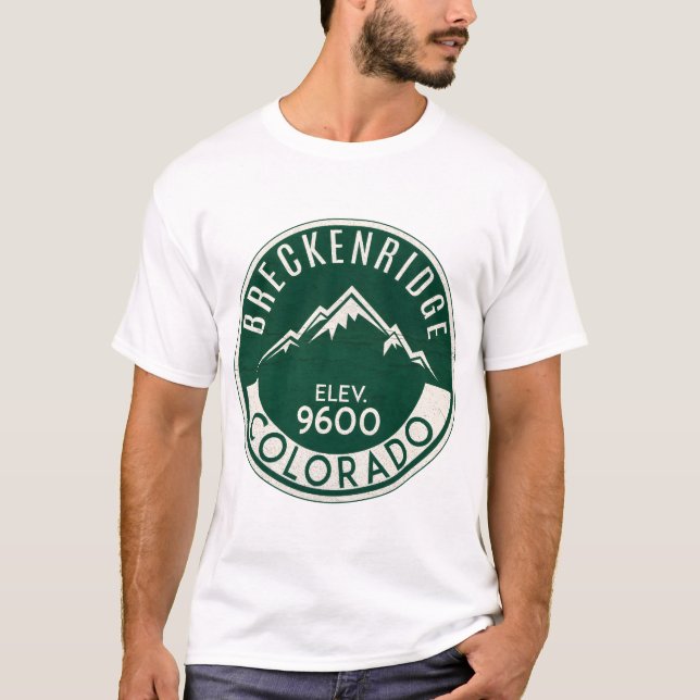 BRECKENRIDGE COLORADO Ski Skiing Mountain Mountain T-Shirt (Front)