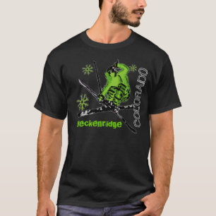 Breckenridge Colorado skier guys dark tee