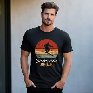 Breckenridge Colorado Skiing Vintage Mountain Ski  T-Shirt
