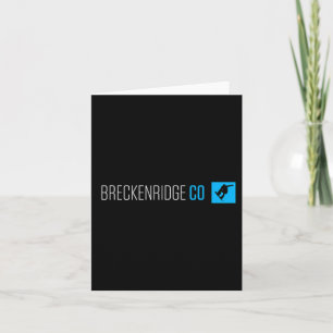Breckenridge Colorado Snowboard Box Type Card