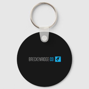 Breckenridge Colorado Snowboard Box Type Key Ring
