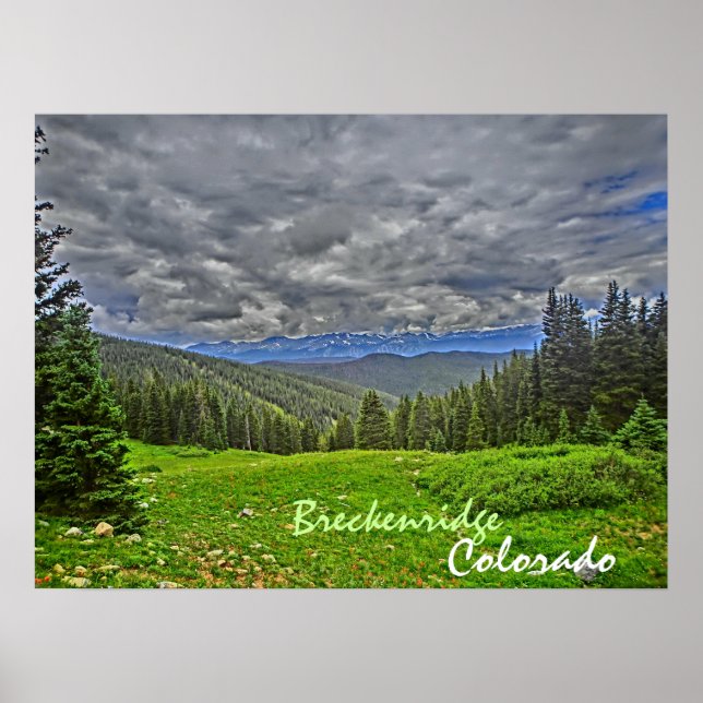 Breckenridge Colorado summer scenic poster (Front)