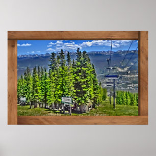 Breckenridge Colorado summer trail lift poster