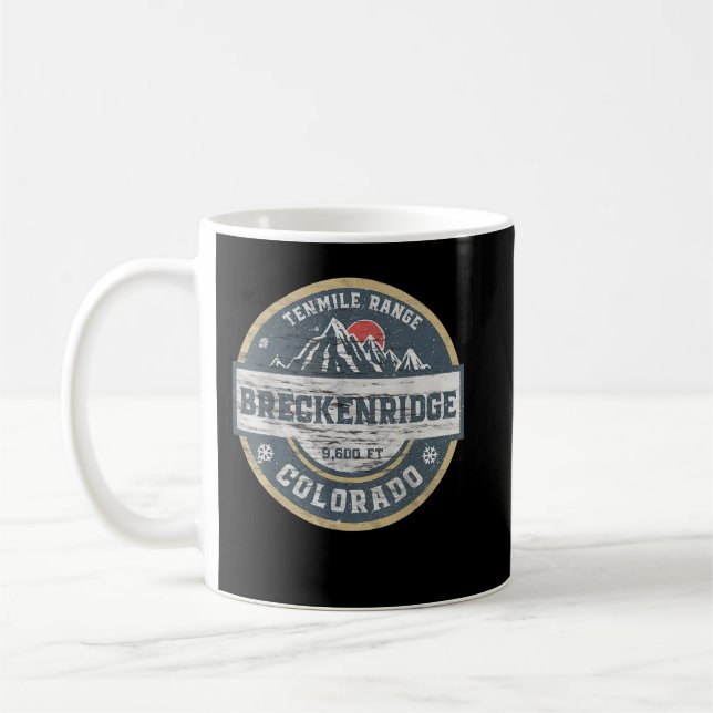Breckenridge Colorado Tenmile Range Rocky Mountain Coffee Mug (Left)